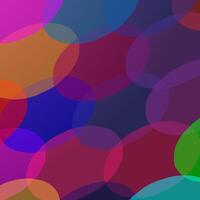 Abstract gradient background in the form of a mosaic of transparent multi-colored circles and ovals vector
