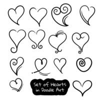 Set of heart shapes template design in simple luxurious concept for , banner, advertising, or social media post design vector
