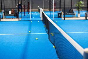 paddle tennis courts. Racket sports concept photo