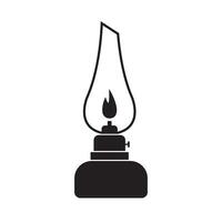 oil lamp icon illustration design template vector