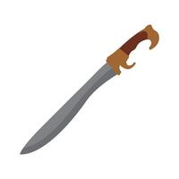 falcata sword icon illustration design template vector