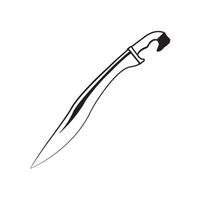 falcata sword icon illustration design template vector