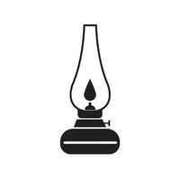 oil lamp icon illustration design template vector