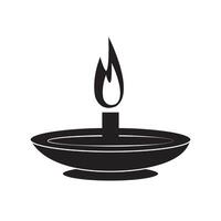 oil lamp icon illustration design template vector