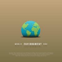 World Environment day. Happy Environment day, 05 June. simple design for greeting card vector