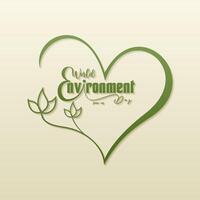 World Environment day. Happy Environment day, 05 June. simple design for greeting card vector