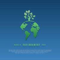 World Environment day. Happy Environment day, 05 June. simple design for greeting card vector