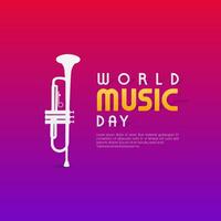 World Music Day graphic design is great for World Music Day celebrations vector