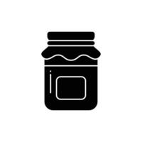 Jam Glyph Icon - Autumn Season Icon Illustration Design vector