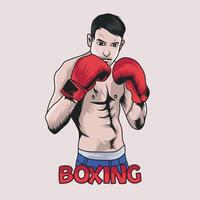 Kick Boxing Graphic vector