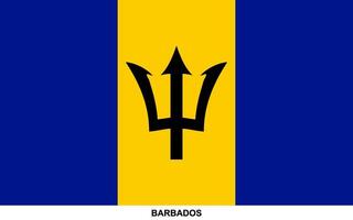 bandera de barbados , barbados nacional bandera vector