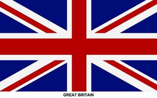 Flag of GREAT BRITAIN, GREAT BRITAIN national flag vector