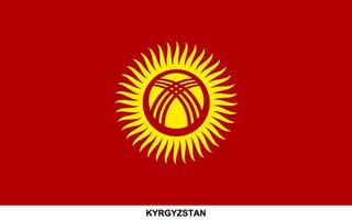 Flag of KYRGYZSTAN, KYRGYZSTAN national flag vector