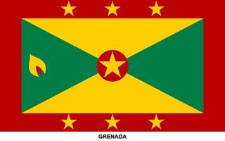 Flag of GRENADA, GRENADA national flag vector