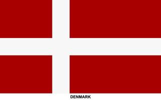 Flag of DENMARK, DENMARK national flag vector