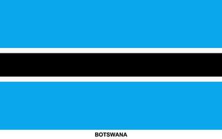 Flag of BOTSWANA, BOTSWANA national flag vector