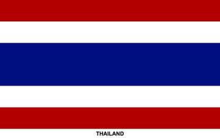 Flag of THAILAND, THAILAND national flag vector