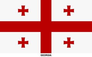 Flag of GEORGIA, GEORGIA national flag vector