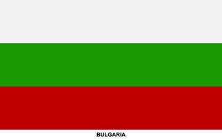 bandera de Bulgaria, Bulgaria nacional bandera vector