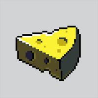 Pixel art illustration Cheese. Pixelated Cheese. Cheese pixelated for the pixel art game and icon for website and game. old school retro. vector