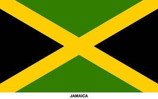 Flag of JAMAICA, JAMAICA national flag vector