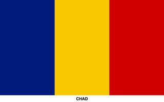 Flag of CHAD, CHAD national flag vector