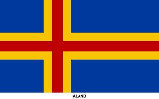 Flag of ALAND, ALAND national flag vector