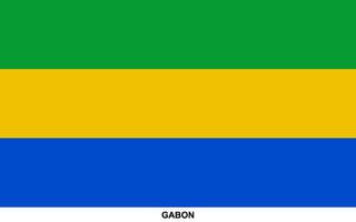 bandera de Gabón, Gabón nacional bandera vector