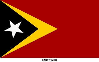 bandera de este timor, este Timor nacional bandera vector