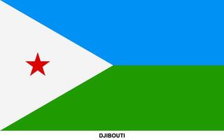 bandera de yibuti, djibouti nacional bandera vector