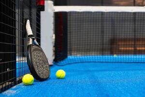 paddle balls and racket. sport photo