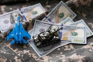 model military fighters and dollars photo