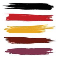 Set of brushes on white background vector