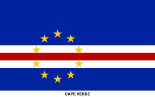 Flag of CAPE VERDE, CAPE VERDE national flag vector