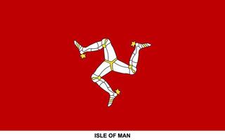 Flag of ISLE OF MAN, ISLE OF MAN national flag vector