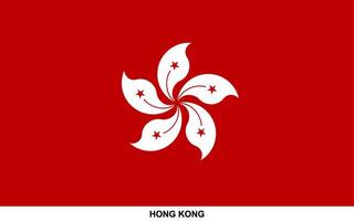 Flag of HONG KONG, HONG KONG flag vector