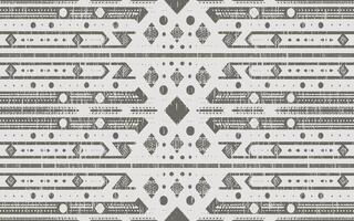 Ethnic abstract ikat art. Seamless pattern in tribal, folk embroidery, and Mexican style. Aztec geometric art vector