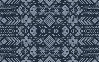 Ethnic abstract ikat art. Seamless pattern in tribal, folk embroidery, and Mexican style. Aztec geometric art vector
