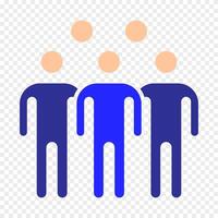 Debate set icon. Two figures high-fiving, representing agreement, collaboration, teamwork, political discussion, debate, argument, consensus, partnership, unity. vector