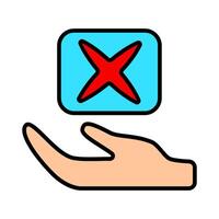 Voting set icon. Hand pressing checkmark button, electronic voting, online polls, election, decision-making, voter participation, ballot selection, democracy, political choice, civic engagement. vector