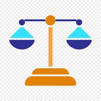 Justice set icon. Scales, law, balance, fairness, court, legal system, equality, judgment, decision, trial, legal proceedings, judiciary, legal representation. vector