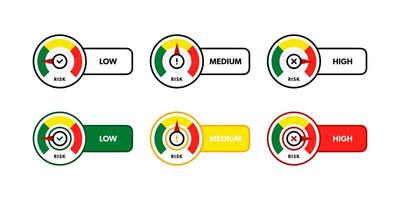 Risk Scale. Visual Guide to Risk Levels and Mitigation Strategies vector