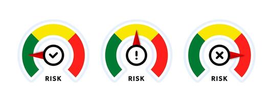 Risk Scale. Simple Tool for Making Informed Decisions vector