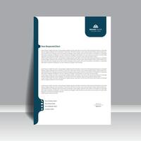 Creative stylish minimalist corporate business letterhead design professional template vector