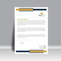 Letterhead design, with creative design and creative color. For your business. vector