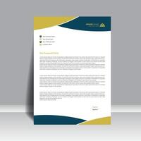 Corporate style creative letterhead, for your project, editable design. vector