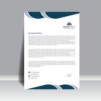 Corporate letterhead design template for company documents vector