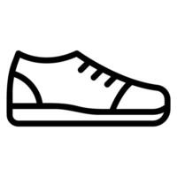 icono de línea de zapatos vector