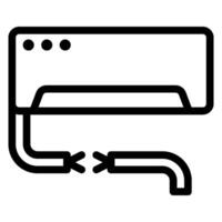 wire line icon vector