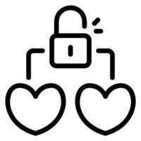 open line icon vector